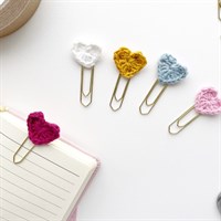 Heart Gold Paperclip Stationery Bookmark