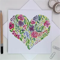 Heart Greetings Cards Pack/Set Handmade  2