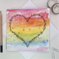 Heart Greetings Cards Pack/Set Handmade  4