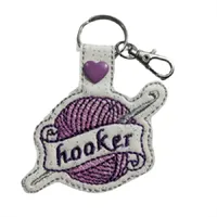 Hooker Crochet Keyring