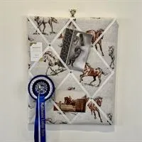 Horse Print Message Board, Rosette Board