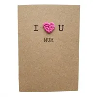 I love you Mum - Mother’s Day Card Pink