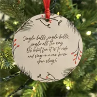 Jingle Bells With Festive Foliage Bauble