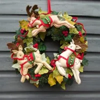 Jingle Of Bells Christmas Wreath Pattern