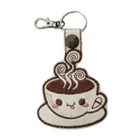 Kawaii Coffee Cup Keyring | Coffee Lover