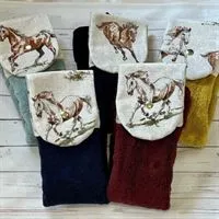 Kitchen Towel, Rail Towel, Horse Print