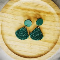 Knitted Clay Earring