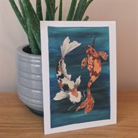 Koi Pond Print | English Garden