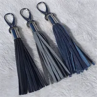 Leather tassel / handbag charm  1