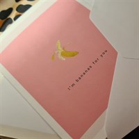 Light Pink I'm Bananas For you Card