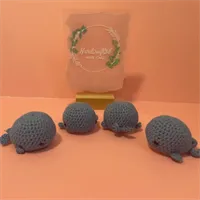 Little crochet squishy whale 1