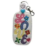 Love And Flowers Keyring