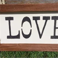 Love Handmade Reclaimed Wood Sign