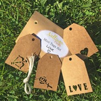 Love Themed Mini Gift Tags (12 Tag Set)
