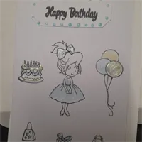 Lovely Birthday card for a little girl. 4