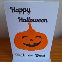 Lovely Halloween Trick Or Treat Pumpkin
