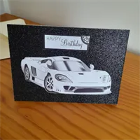 Lovely Sports Car hand made Birthday car 2