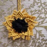 Macramé Sunflower wall hanging cotton co 1 gallery shot 5