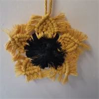 Macramé Sunflower wall hanging cotton co 2