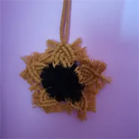 Macramé Sunflower wall hanging cotton co 3