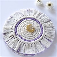 Macrame Coasters- Hint Of Purple