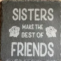 Make The Best Of Friends Slate Coaster gallery shot 10