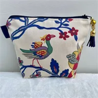 Makeup Bag Vintage Laura Ashley Fabric,  4