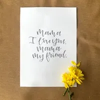 Mama I love you – Mother's Day Print