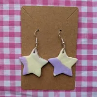 Marble Star Polymer Clay Earrings