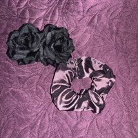 Mauve Purple Luxury Silk Scrunchie