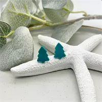 Mini Festive Christmas Tree Studs 1