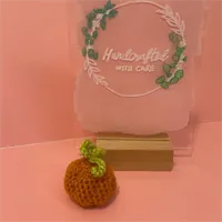 Mini pumpkin crochet decoration 2