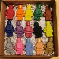 Minifigure Shaped Crayons
