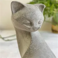 Modern Concrete cat statue | pet loss |  5 gallery shot 11