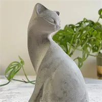 Modern Concrete cat statue | pet loss |  6 gallery shot 6