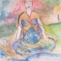 Mother Gaia watercolour