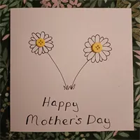 Mother's Day Handmade Daisy Card