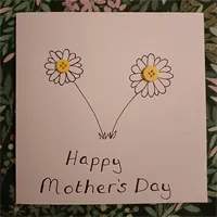 Mothers Day Daisy Handmade Card 1