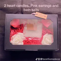 Mother's Day 2 Candles/Earrings/Bath Salts Set