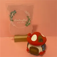 Mushroom fairy house storage jar 2