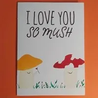 Mushroom Valentine's Card