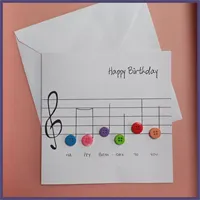Musical Happy Birthday Button Card
