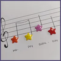 Musical Happy Birthday Button Card 9