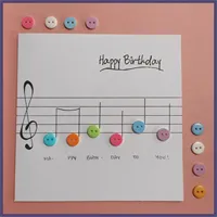 Musical Happy Birthday Button Card 13 gallery shot 4