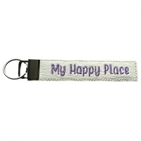 My Happy Place Key Fob