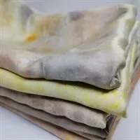 Naturally Bundle Dyed Silk Scarves collection