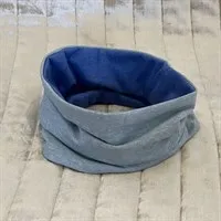 Neck Warmers grey with blue