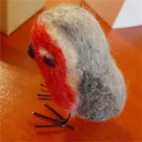 Needle felted Robin-Felted Animal Sculpt 2