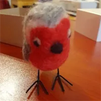 Needle felted Robin-Felted Animal Sculpt 3