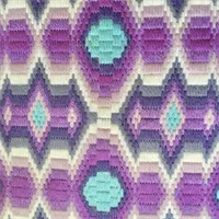 Needlepoint Cushion In Purples And Blue 3